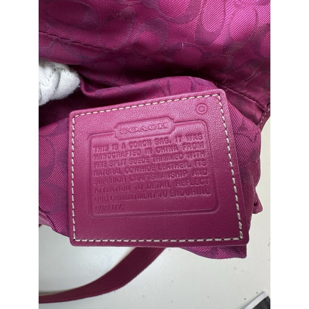WORN - Coach Soho Bag Pink Suede Crossbody Y2K Vintage - Picture 5 of 12